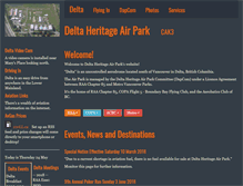 Tablet Screenshot of deltaheritageairpark.org